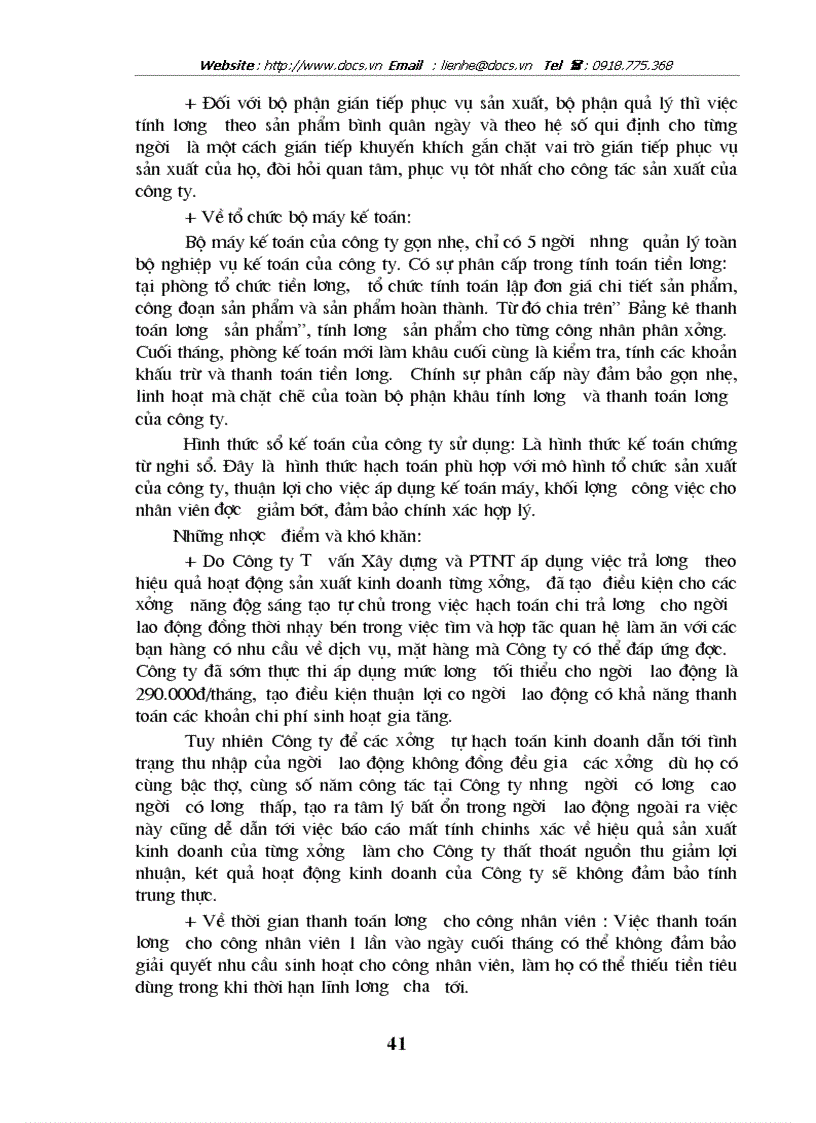 image for page Hoàn thiện tổ chức công tác kế toán tiền lương và các khoản trích theo lương tại Công ty Tư vấn Xây dựng và Phát triển Nông thôn