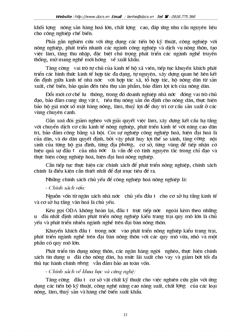 image for page Thực trạng của quá trình CNH HĐH nông nghiệp nông thôn VN hiện nay