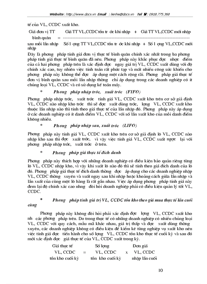 image for page Hạch toán vật liệu và công cụ dụng cụ với việc nâng cao hiệu quả sử dụng vốn lưu động tại Công ty In Công đoàn Việt Nam