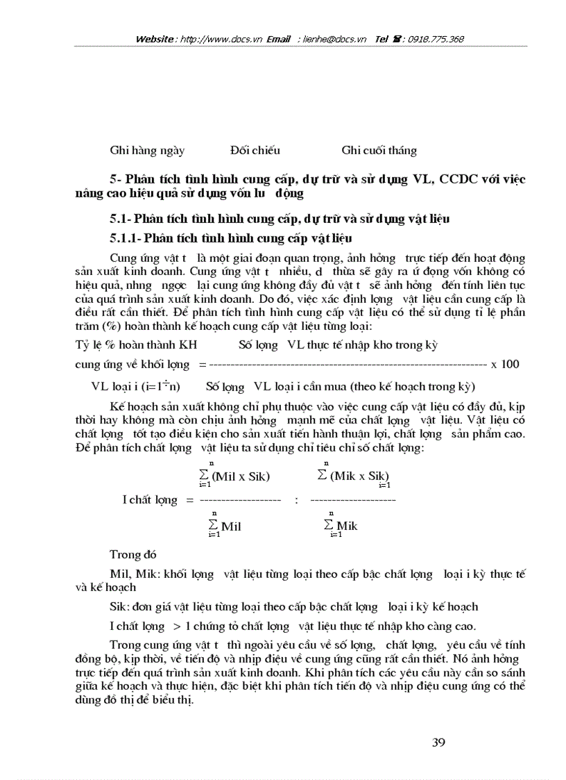 image for page Hạch toán vật liệu và công cụ dụng cụ với việc nâng cao hiệu quả sử dụng vốn lưu động tại Công ty In Công đoàn Việt Nam