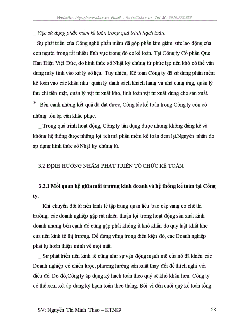 image for page Đánh giá thực trạng về tổ chức kế toán tại Công ty Cổ phần Que Hàn Điện Việt Đức