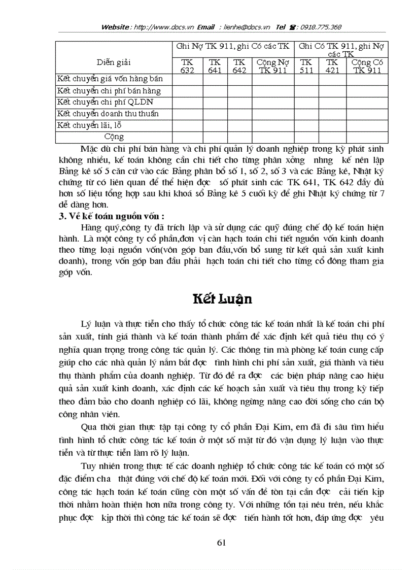 image for page Phân tích tình hình tổ chức công tác hạch toán tại Công ty cổ phần Đại Kim