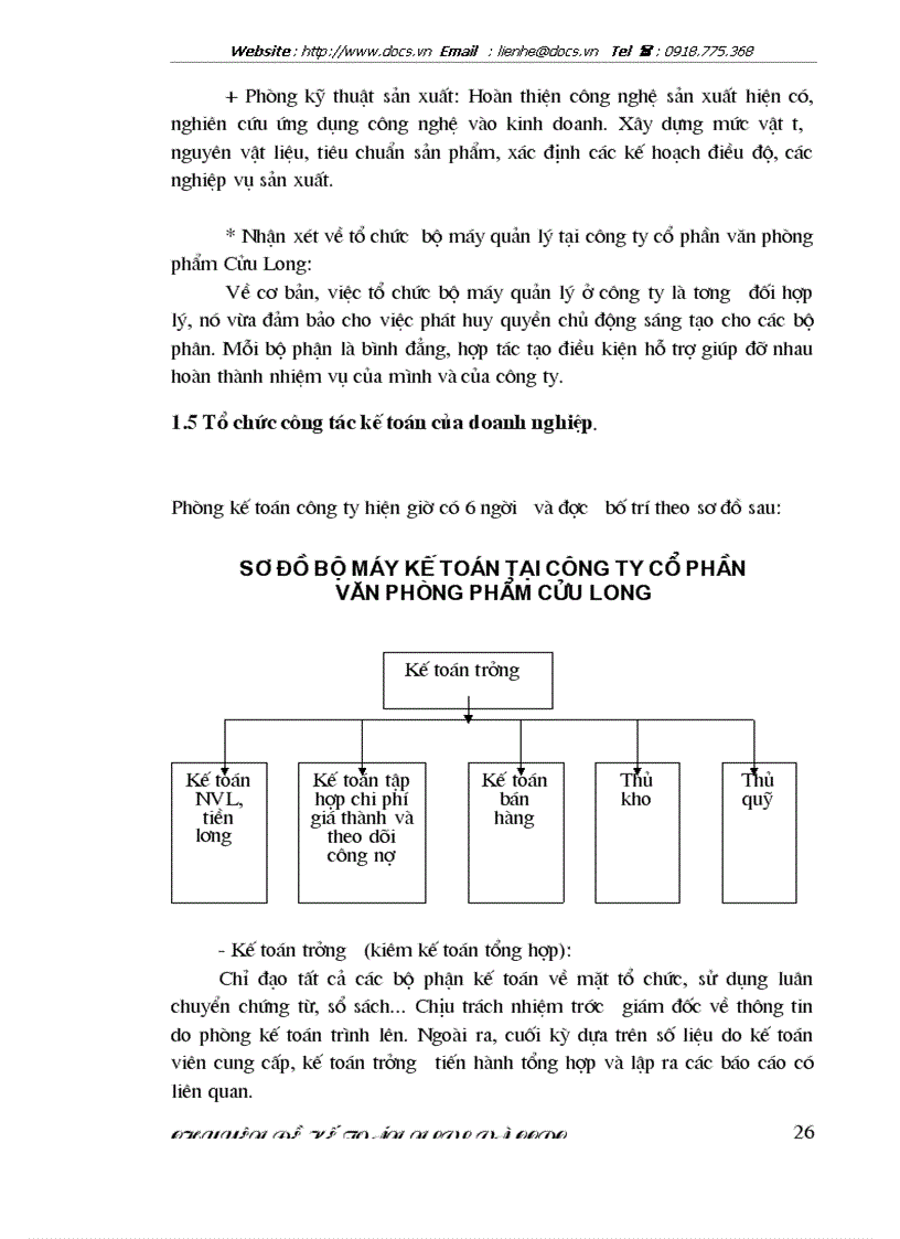 image for page Kế toán nguyên liệu vật liệu công ty cổ phần VPP Cửu Long