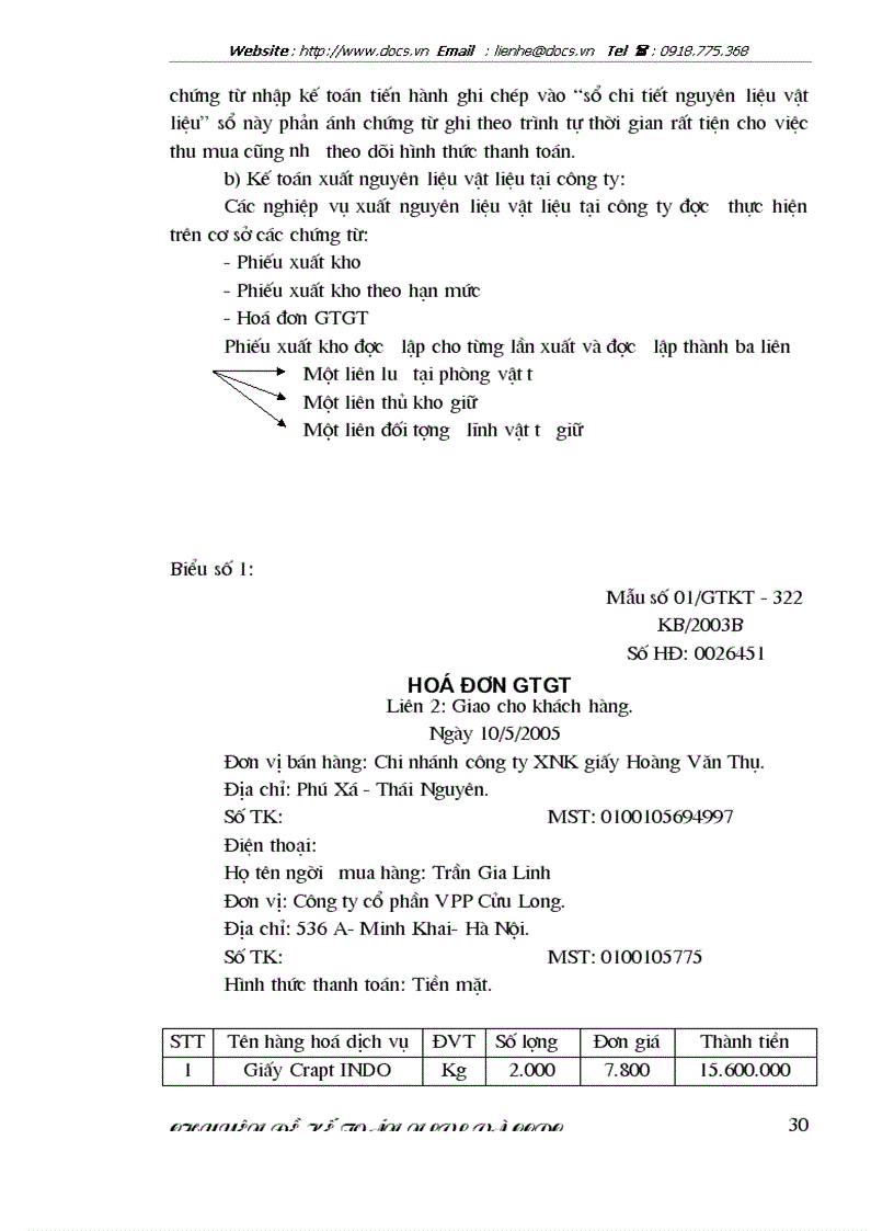 image for page Kế toán nguyên liệu vật liệu công ty cổ phần VPP Cửu Long