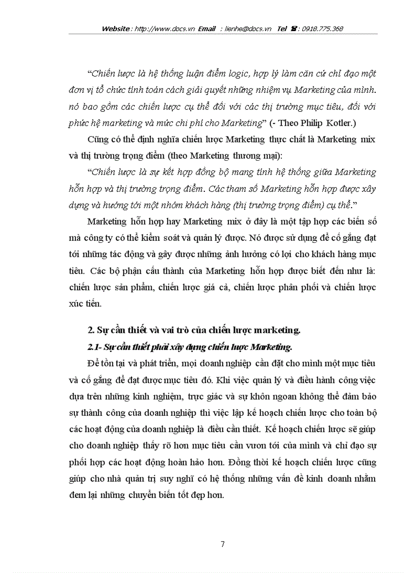 image for page Thực trạng Marketing và một số giải pháp nâng cao chính sách Marketing của công ty CPTM và PTDN FBS