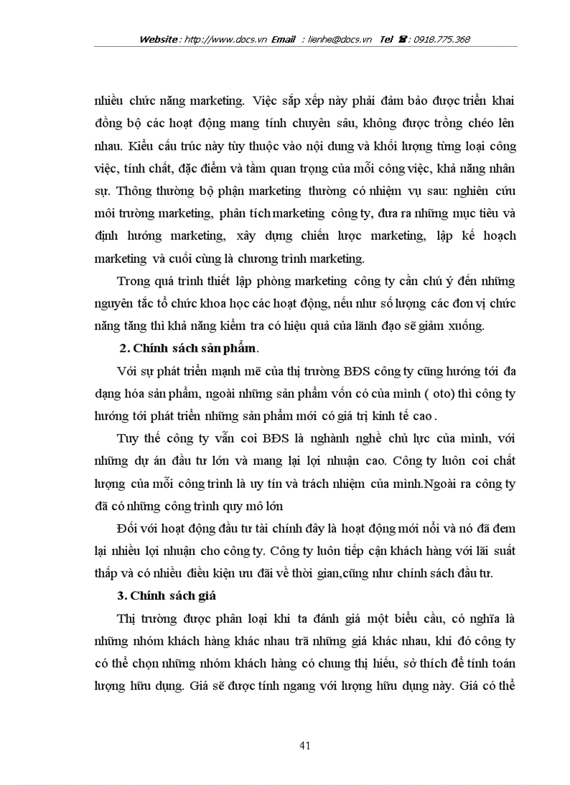 image for page Thực trạng Marketing và một số giải pháp nâng cao chính sách Marketing của công ty CPTM và PTDN FBS