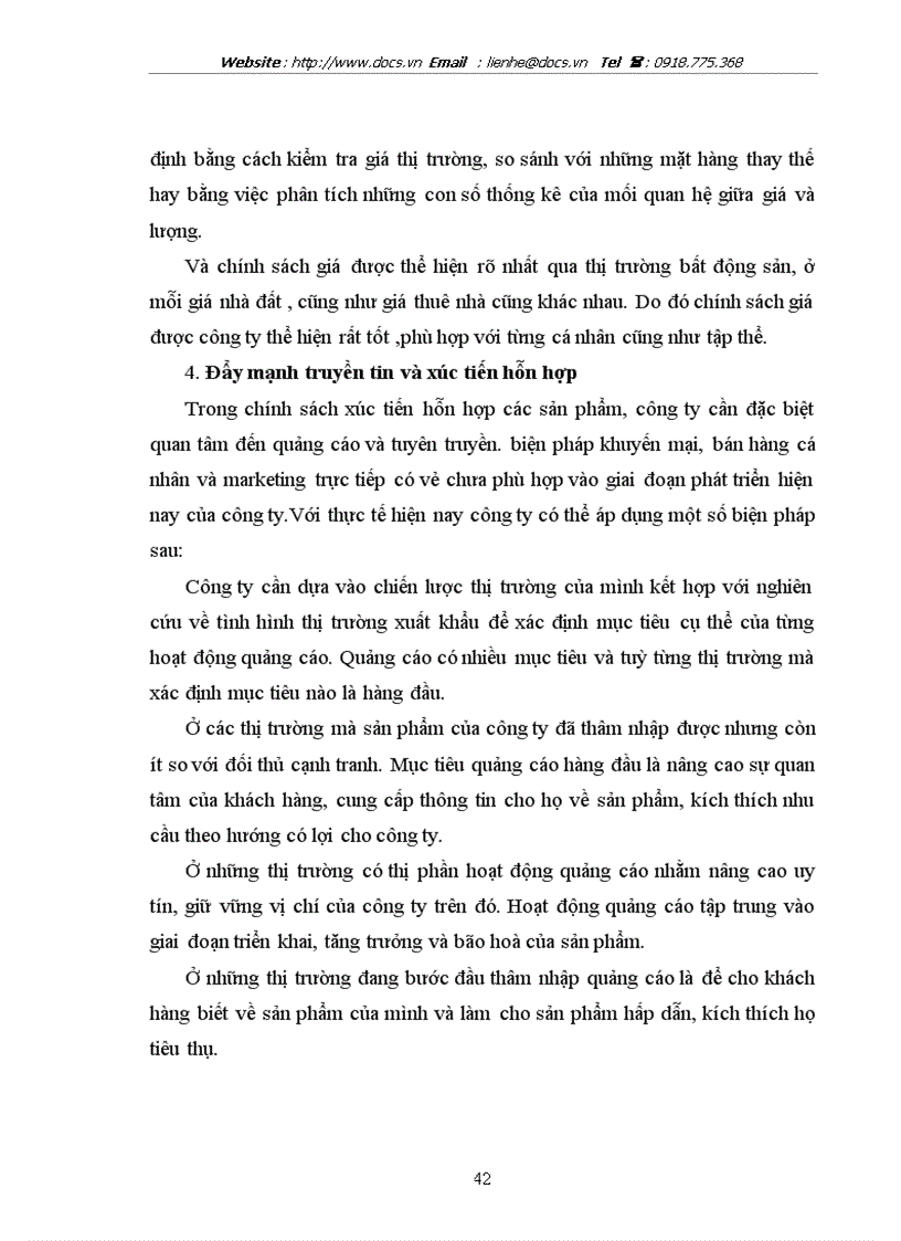 image for page Thực trạng Marketing và một số giải pháp nâng cao chính sách Marketing của công ty CPTM và PTDN FBS