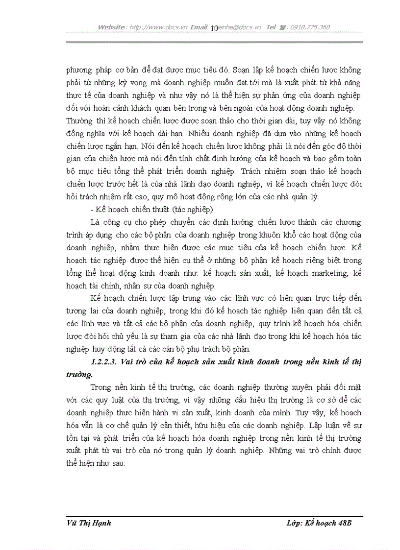 image for page Hoàn thiện công tác kế hoạch hóa sản xuất kinh doanh tại Công ty cổ phần công trình đường thủy Vinawaco