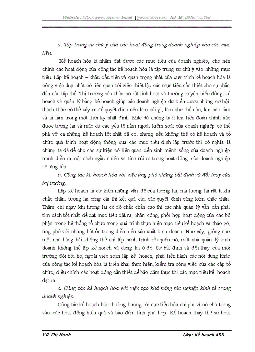 image for page Hoàn thiện công tác kế hoạch hóa sản xuất kinh doanh tại Công ty cổ phần công trình đường thủy Vinawaco
