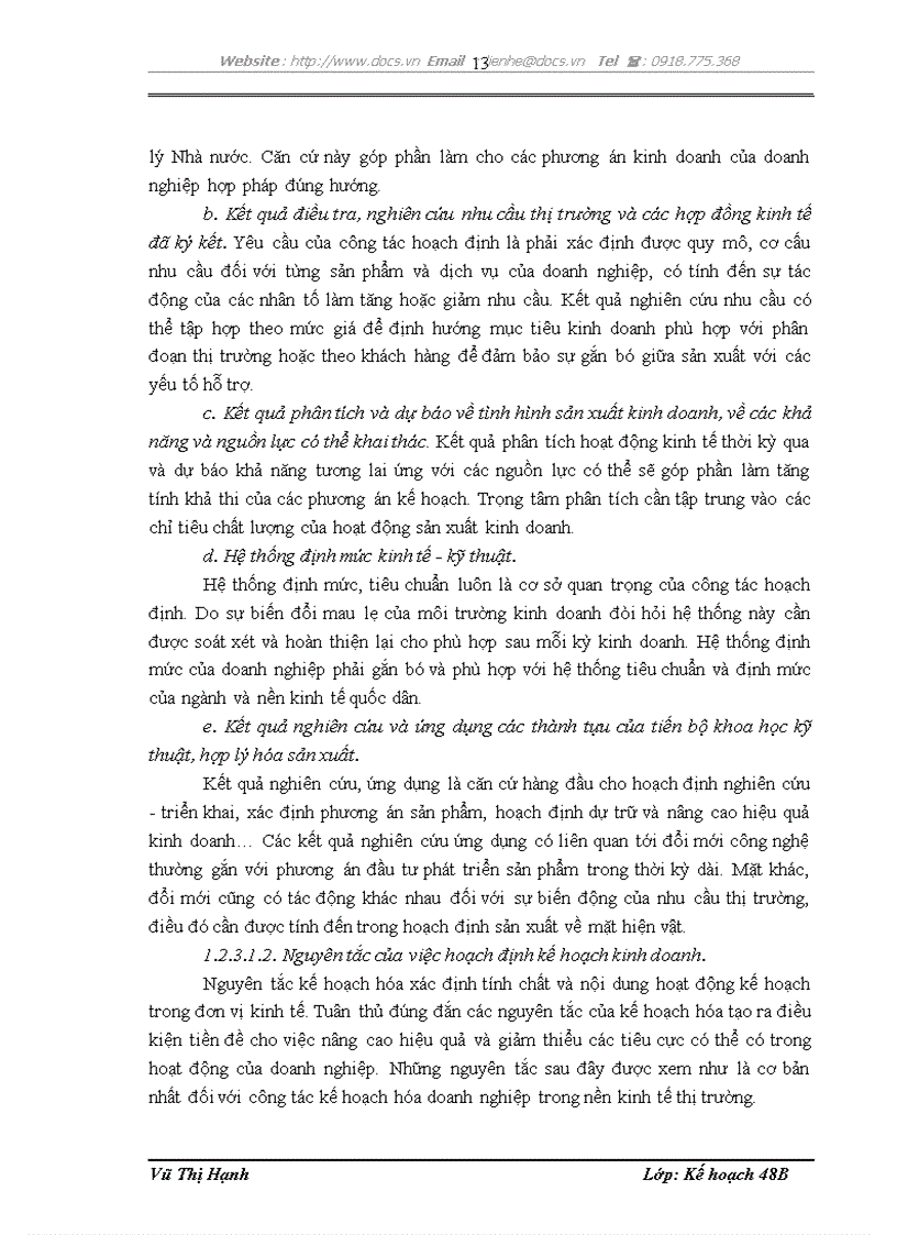 image for page Hoàn thiện công tác kế hoạch hóa sản xuất kinh doanh tại Công ty cổ phần công trình đường thủy Vinawaco