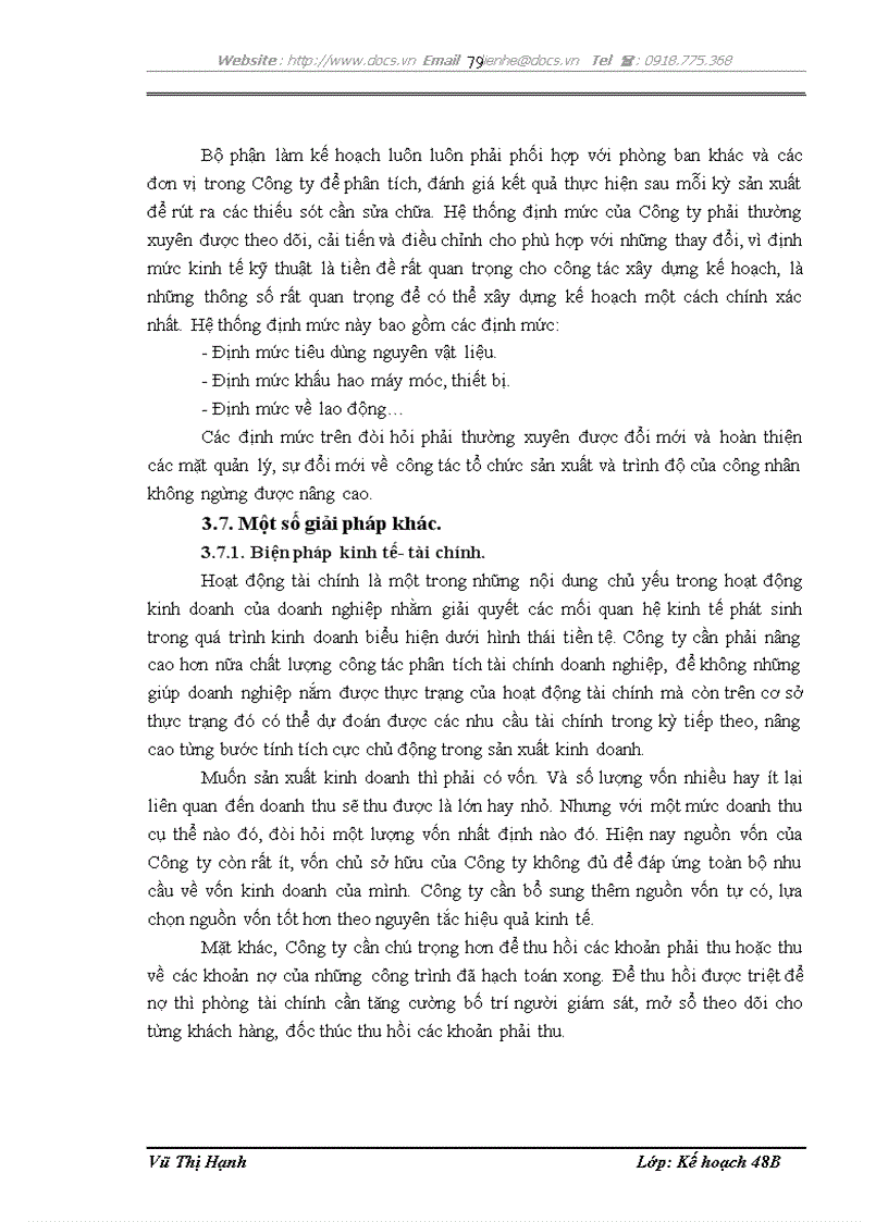 image for page Hoàn thiện công tác kế hoạch hóa sản xuất kinh doanh tại Công ty cổ phần công trình đường thủy Vinawaco