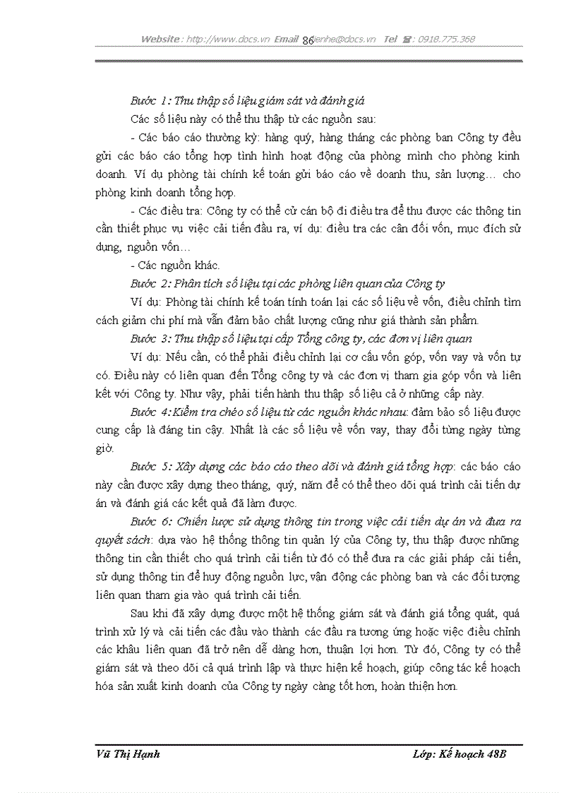 image for page Hoàn thiện công tác kế hoạch hóa sản xuất kinh doanh tại Công ty cổ phần công trình đường thủy Vinawaco