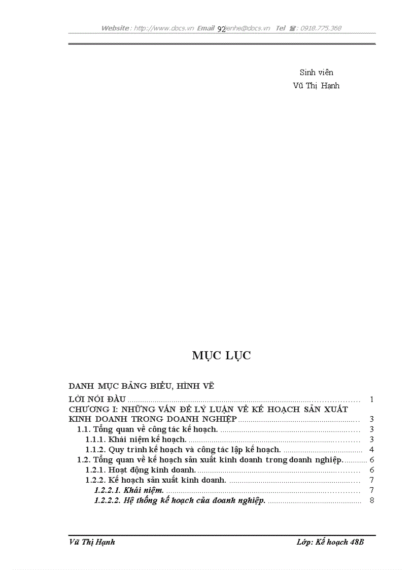 image for page Hoàn thiện công tác kế hoạch hóa sản xuất kinh doanh tại Công ty cổ phần công trình đường thủy Vinawaco