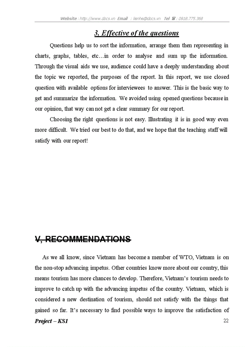 image for page Interview report about tourists