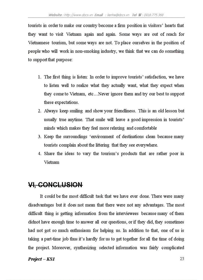 image for page Interview report about tourists