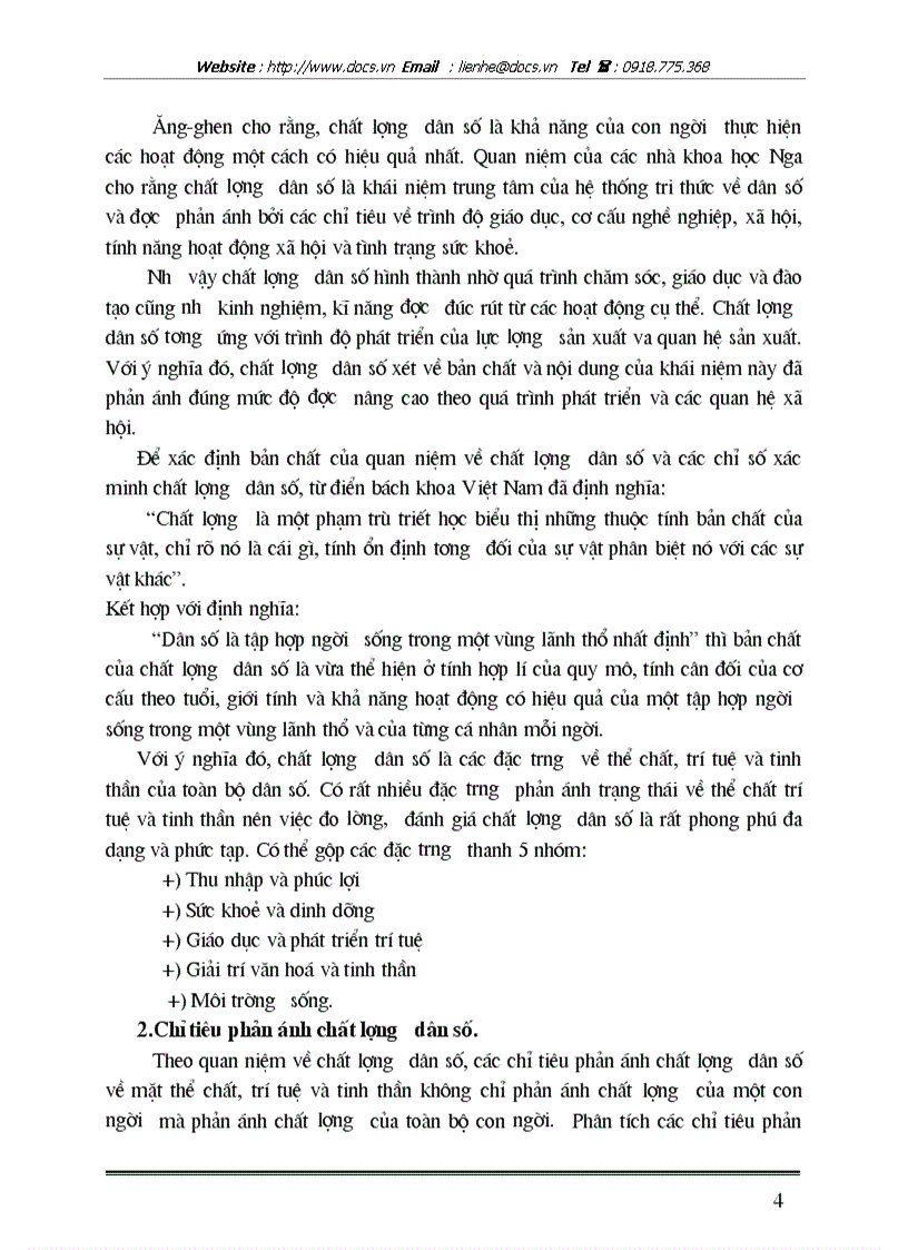 image for page Chất lượng dân số VN