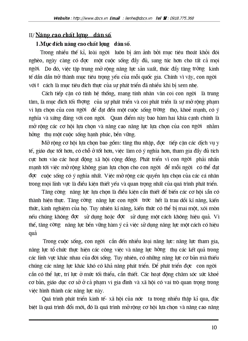 image for page Chất lượng dân số VN