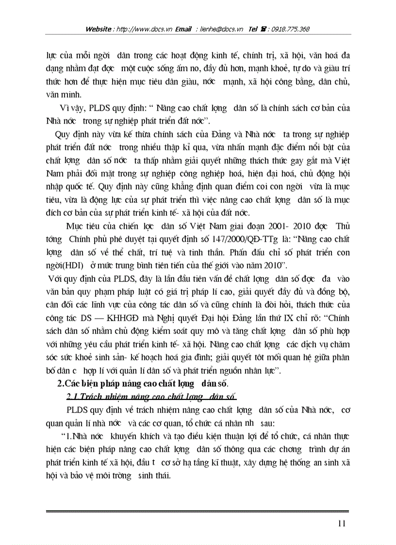 image for page Chất lượng dân số VN