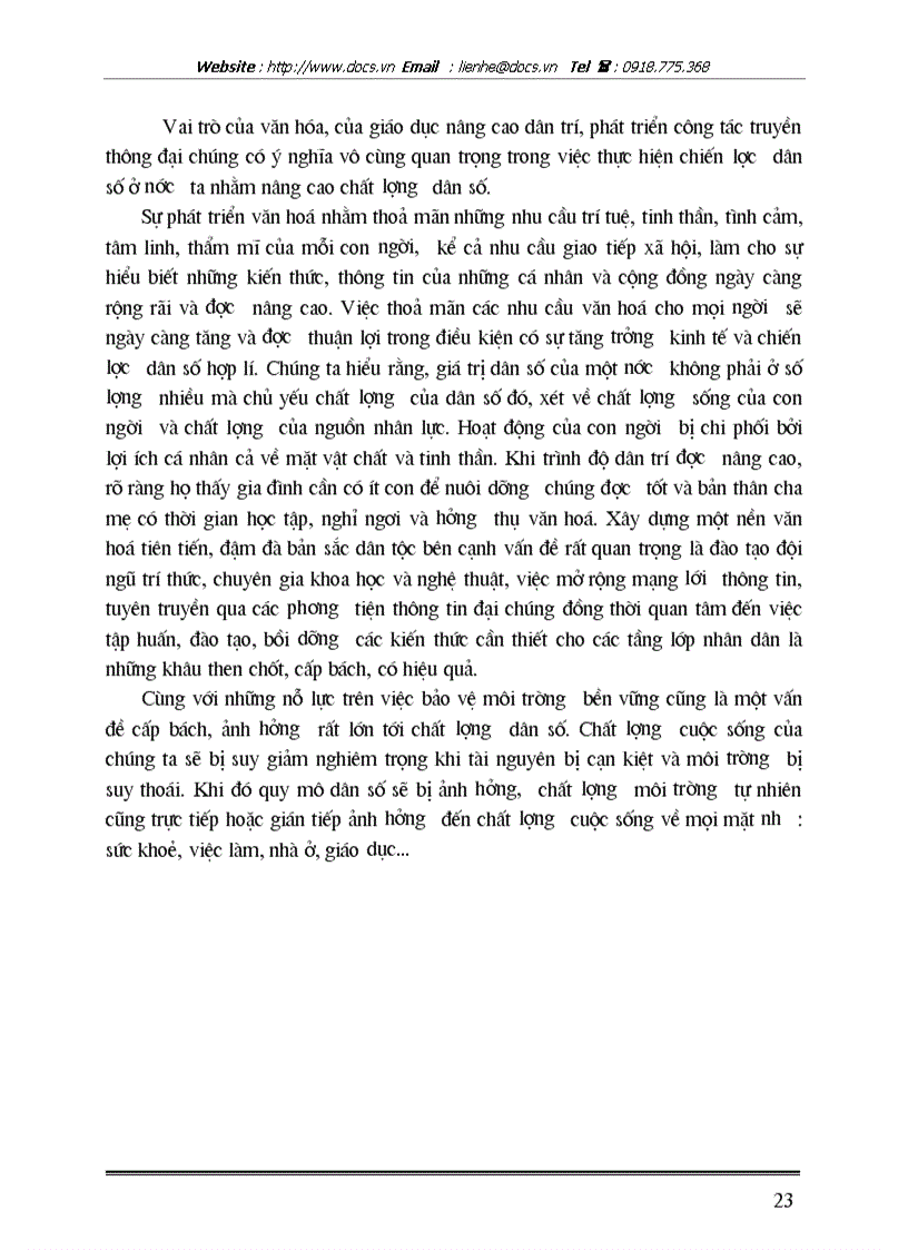 image for page Chất lượng dân số VN