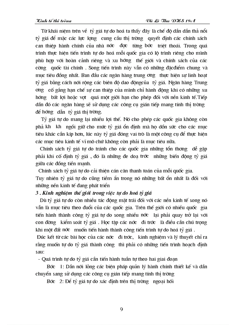 image for page Chính sách tỷ giá hối đoái và những điều kiện tự do hoá tỷ giá ở Việt nam