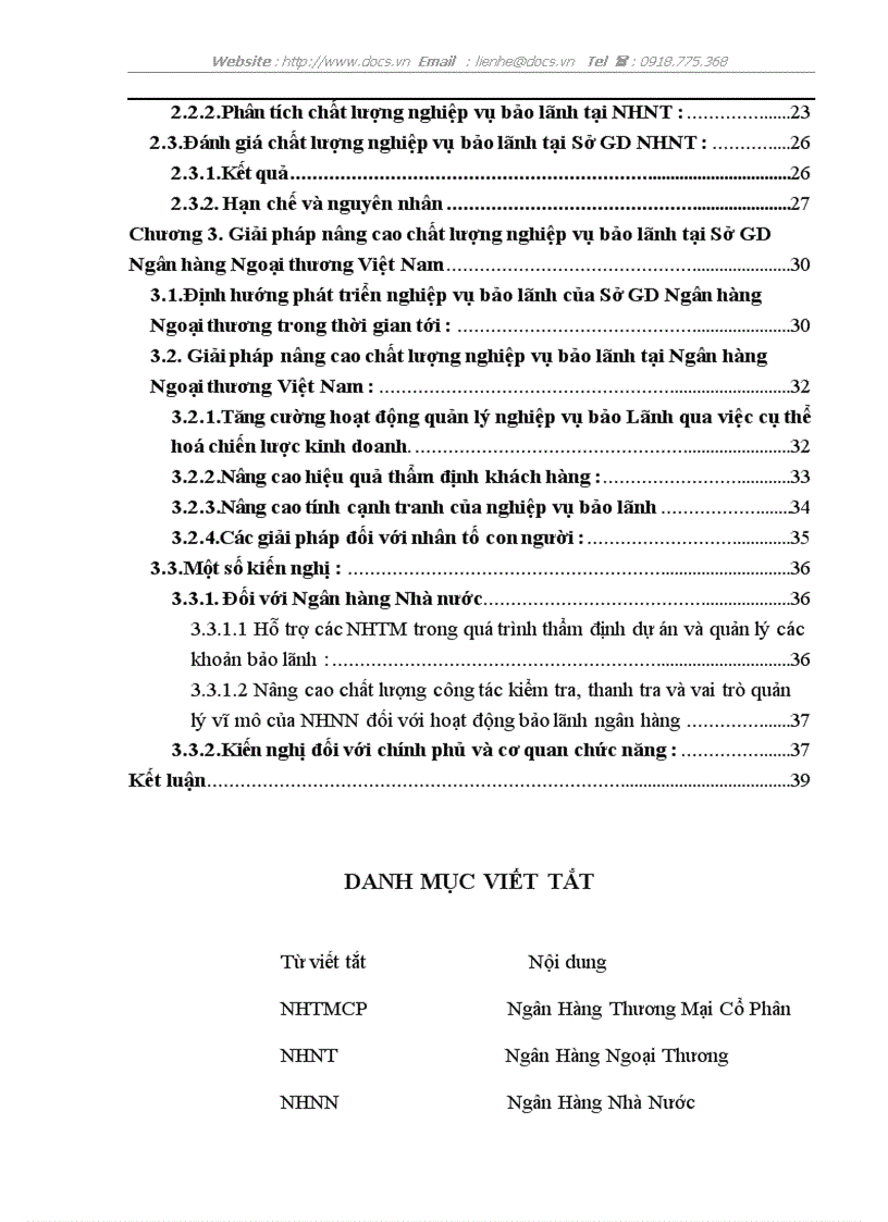 image for page Một số giải pháp nhằm phát triển nghiệp vụ bảo lãnh tại SGD Ngân hàng Ngoại Thương Việt Nam