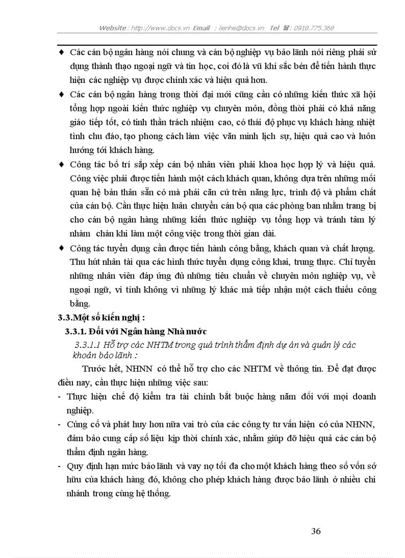 image for page Một số giải pháp nhằm phát triển nghiệp vụ bảo lãnh tại SGD Ngân hàng Ngoại Thương Việt Nam