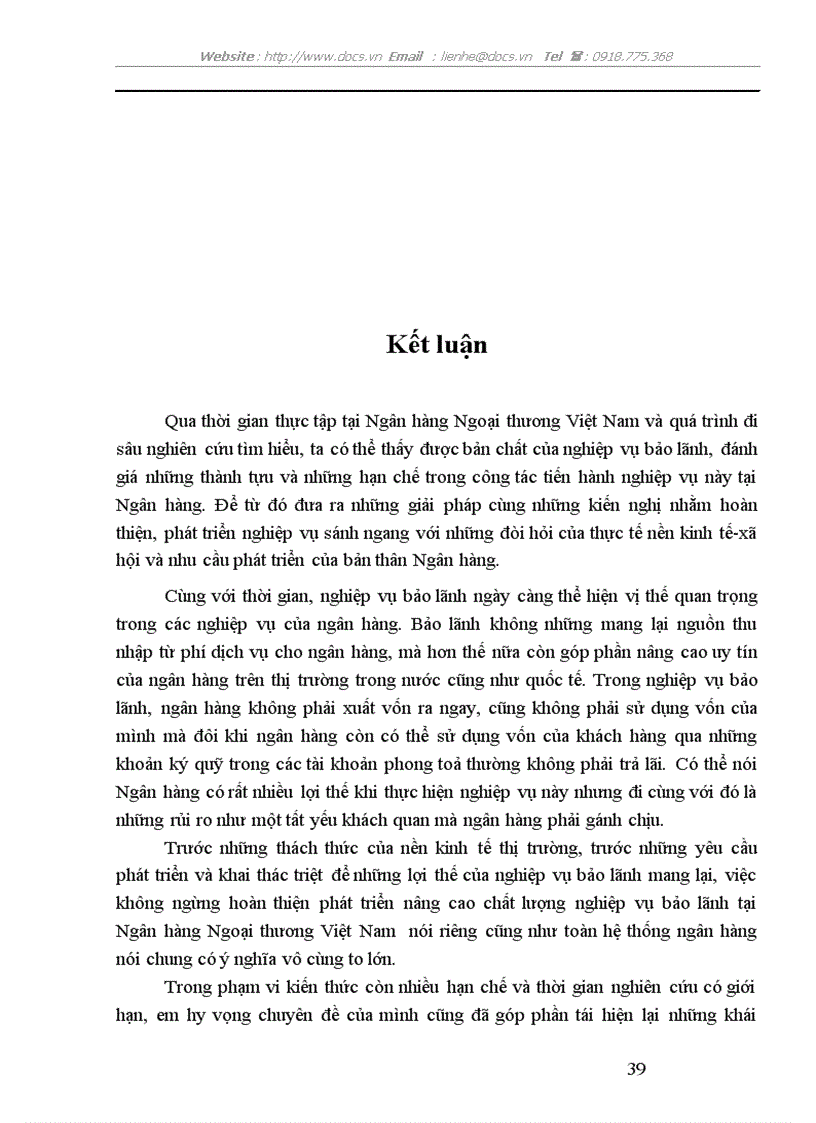 image for page Một số giải pháp nhằm phát triển nghiệp vụ bảo lãnh tại SGD Ngân hàng Ngoại Thương Việt Nam