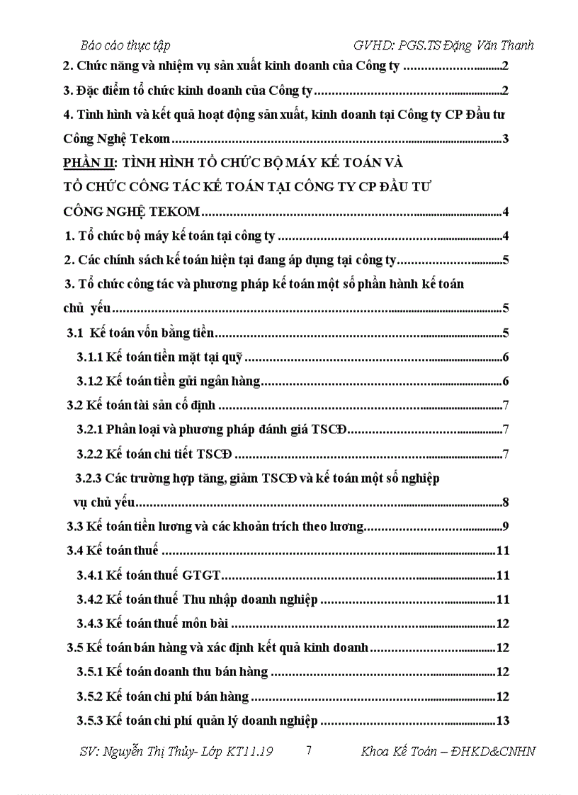 image for page Tổ chức bộ máy kế toán và tổ chức công tác kế toán tại Công ty CP đầu tư Công Nghệ Tekom