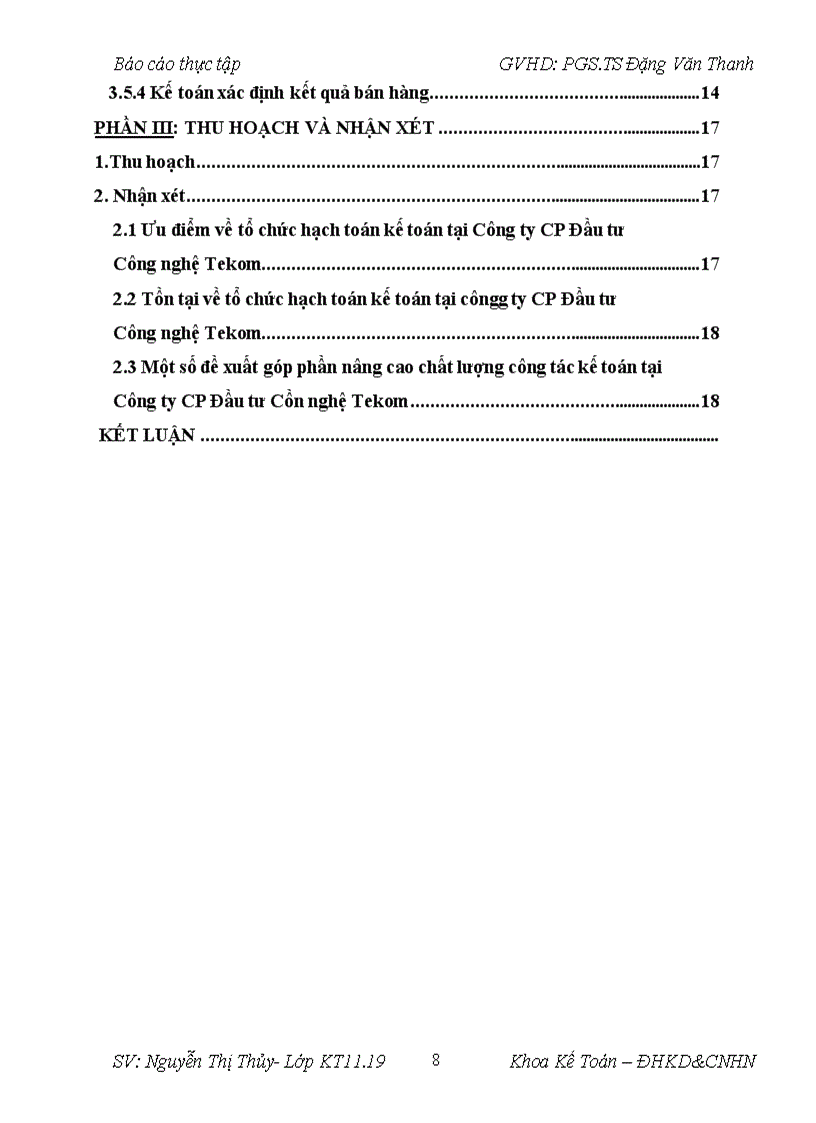 image for page Tổ chức bộ máy kế toán và tổ chức công tác kế toán tại Công ty CP đầu tư Công Nghệ Tekom