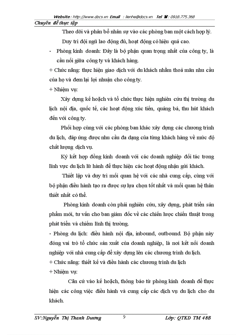 image for page Nâng cao hiệu quả kinh doanh lữ hành của công ty TNHH du lịch Hoa Hướng Dương