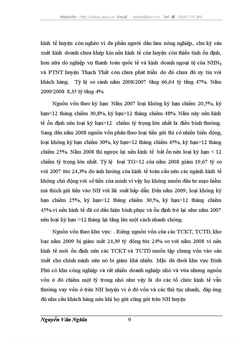 image for page TÌNH HÌNH HOẠT ĐỘNG KINH DOANH CỦA NHNo PTNT HUYỆN THẠCH THẤT