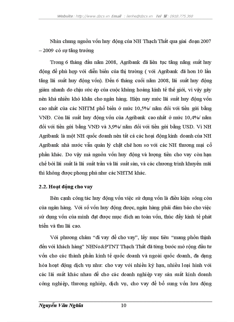 image for page TÌNH HÌNH HOẠT ĐỘNG KINH DOANH CỦA NHNo PTNT HUYỆN THẠCH THẤT