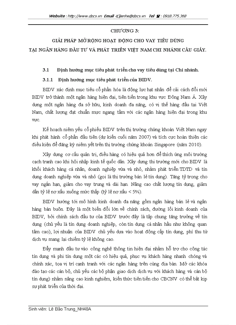 image for page Thực trạng và giải pháp mở rộng hoạt động cho vay tiêu dùng tại Ngân hàng Đầu tư và Phát triển Việt Nam BIDV Chi nhánh Cầu Giấy