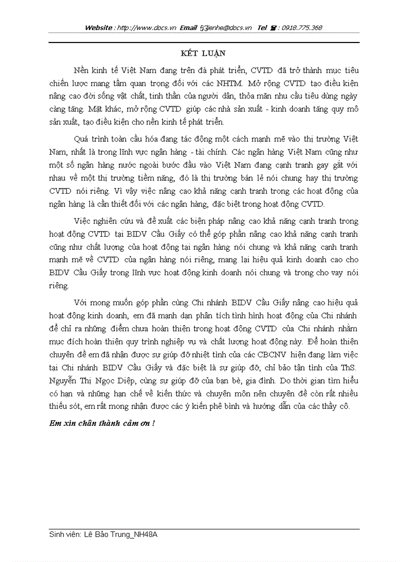 image for page Thực trạng và giải pháp mở rộng hoạt động cho vay tiêu dùng tại Ngân hàng Đầu tư và Phát triển Việt Nam BIDV Chi nhánh Cầu Giấy