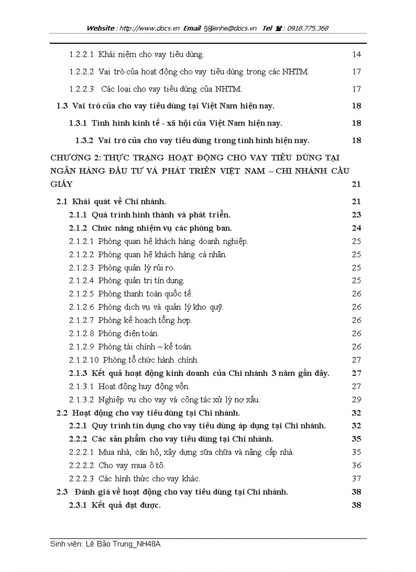 image for page Thực trạng và giải pháp mở rộng hoạt động cho vay tiêu dùng tại Ngân hàng Đầu tư và Phát triển Việt Nam BIDV Chi nhánh Cầu Giấy