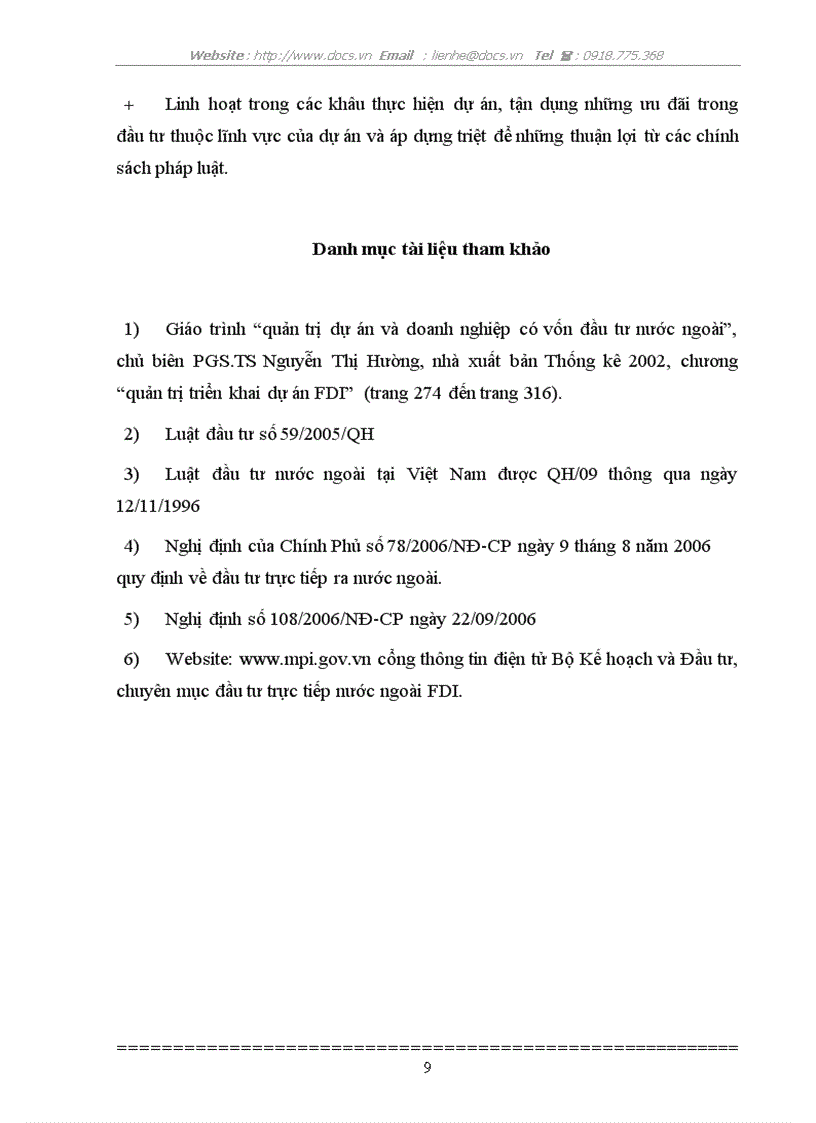 image for page Tình huống quá trình triển khai thực hiện dự án FDI dự án liên doanh Vũng Tàu Paradise