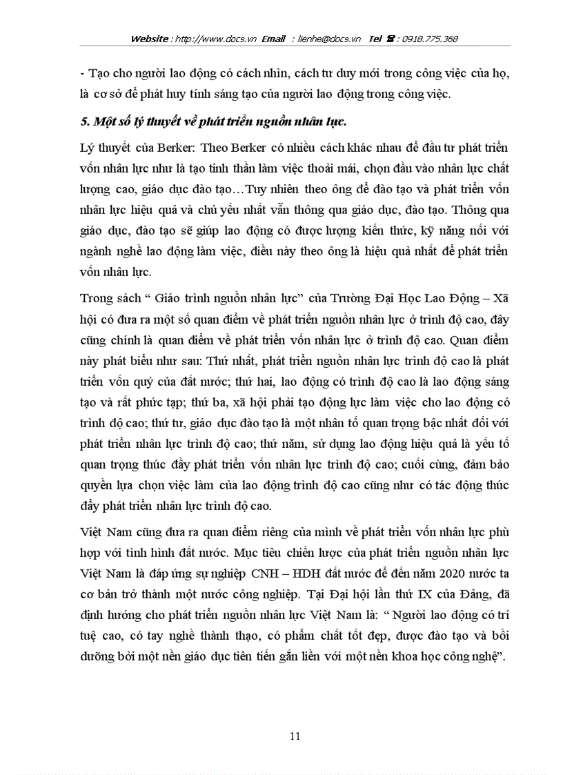 image for page Giải pháp phát triển nguồn nhân lực cho công ty TNHH 1 Thành viên Sông Lam