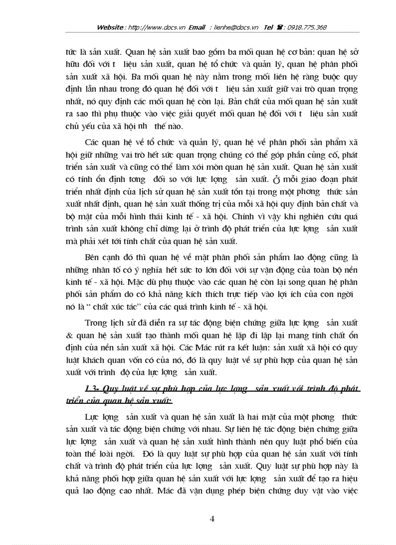 image for page Vận dụng quy luật về sự phù hợp của LLSX với trình độ phát triển của QHSX vào sự nghiệp CNH HĐH ở VN