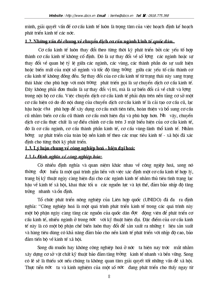 image for page Chuyển dịch cơ cấu kinh tế theo hướng CNH HĐH ở VN