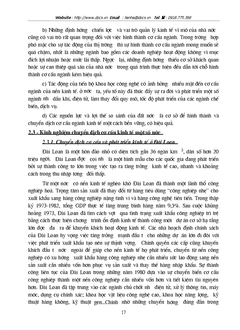 image for page Chuyển dịch cơ cấu kinh tế theo hướng CNH HĐH ở VN