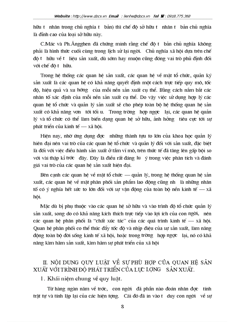 image for page Quy luật về sự phù hợp của QHSX với trình độ phát triển của LLSX sự nhận thức vận dụng quy luật này ở VN