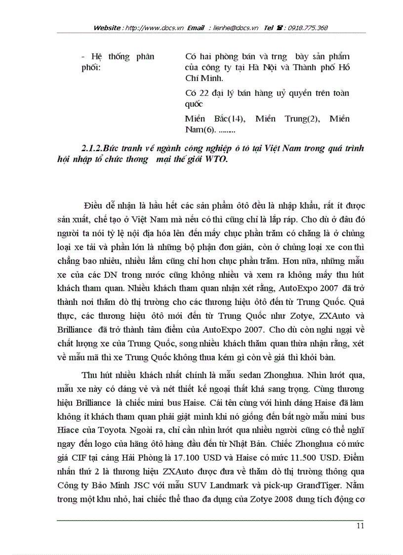 image for page Thực trạng 1 số giải pháp nhằm cao năng lực cạnh tranh của ngành công nghiệp ô tô tại VN trong quá trình gia nhập WTO