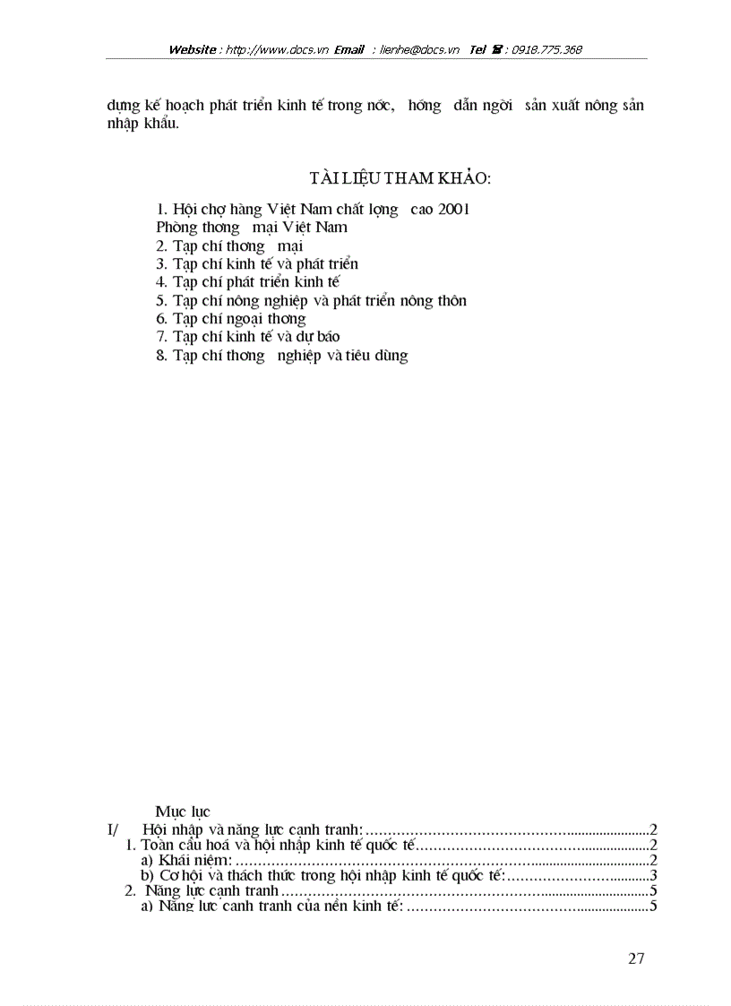 image for page Biện pháp nâng cao khả năng cạnh tranh của nông sản VN trong quá trình hội nhập