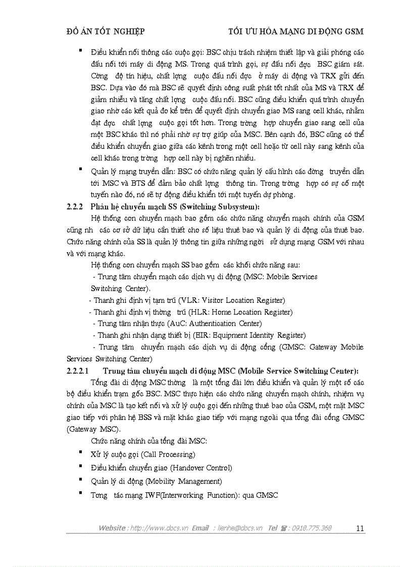 image for page Tối ưu hóa mạng di động GSM