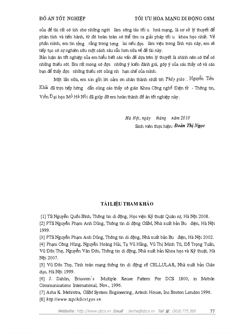 image for page Tối ưu hóa mạng di động GSM