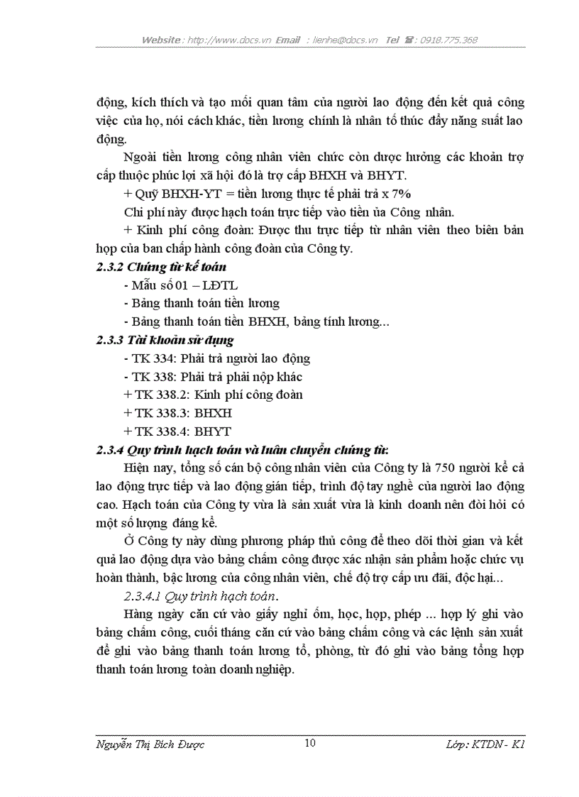 image for page Thực trạng công tác kế toán tại Công ty TNHH Hải Bảo