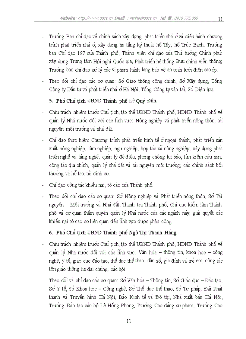 image for page Tổ chức phân công công việc của các thành viên ubnd thành phố hà nội nhiệm kỳ 2004 2009