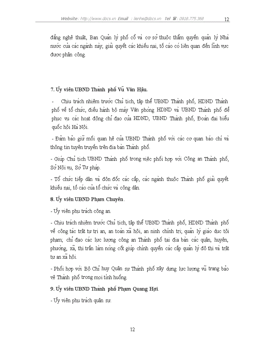 image for page Tổ chức phân công công việc của các thành viên ubnd thành phố hà nội nhiệm kỳ 2004 2009