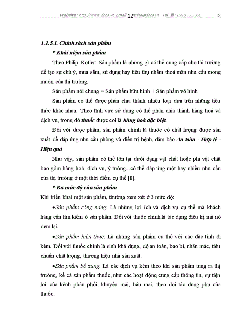 image for page Nghiên cứu sự vận dụng chính sách sản phẩm và chính sách xúc tiến hỗ trợ kinh doanh của công ty dược phẩm Janssen Cilag tại Việt Nam