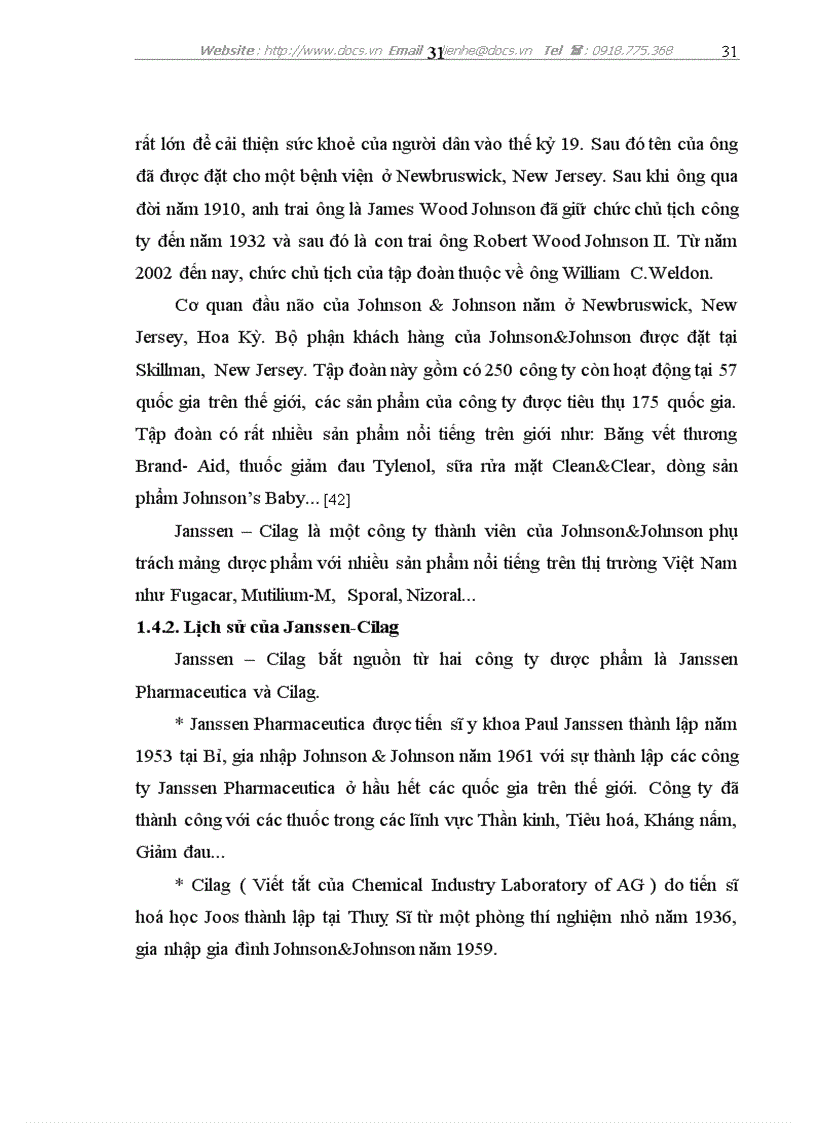 image for page Nghiên cứu sự vận dụng chính sách sản phẩm và chính sách xúc tiến hỗ trợ kinh doanh của công ty dược phẩm Janssen Cilag tại Việt Nam